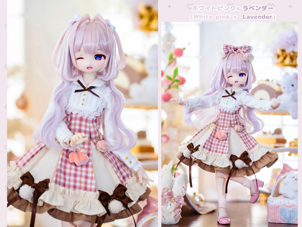 *受注* (3月通販会)【8-9inch 造形ウィッグ】「魔法少女レイヤーハーフツイン」