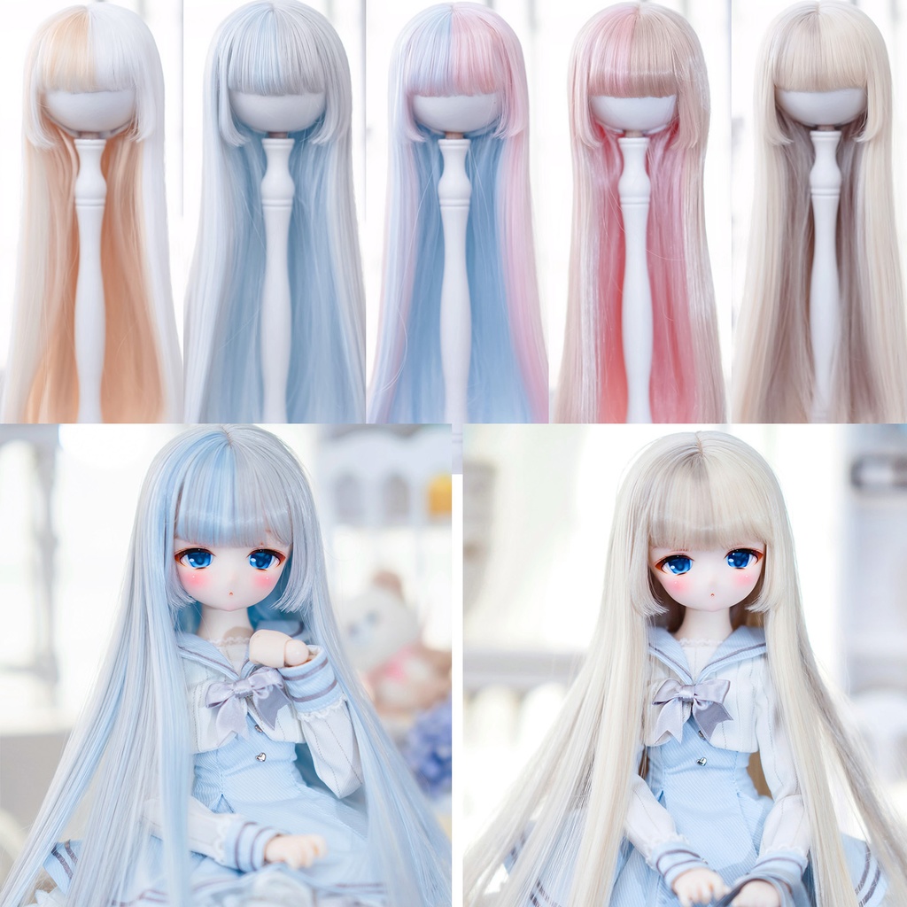 *受注* (3月通販会)【8-9inch 造形ウィッグ】「ツートーン姫カットロング+」