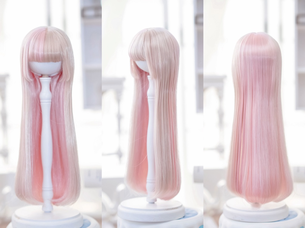 *受注* (3月通販会)【8-9inch 造形ウィッグ】「ツートーン姫カットロング+」