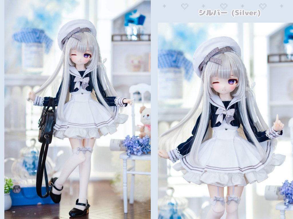 *受注* (3月通販会)【8-9inch 造形ウィッグ】「委員長三つ編みロング」