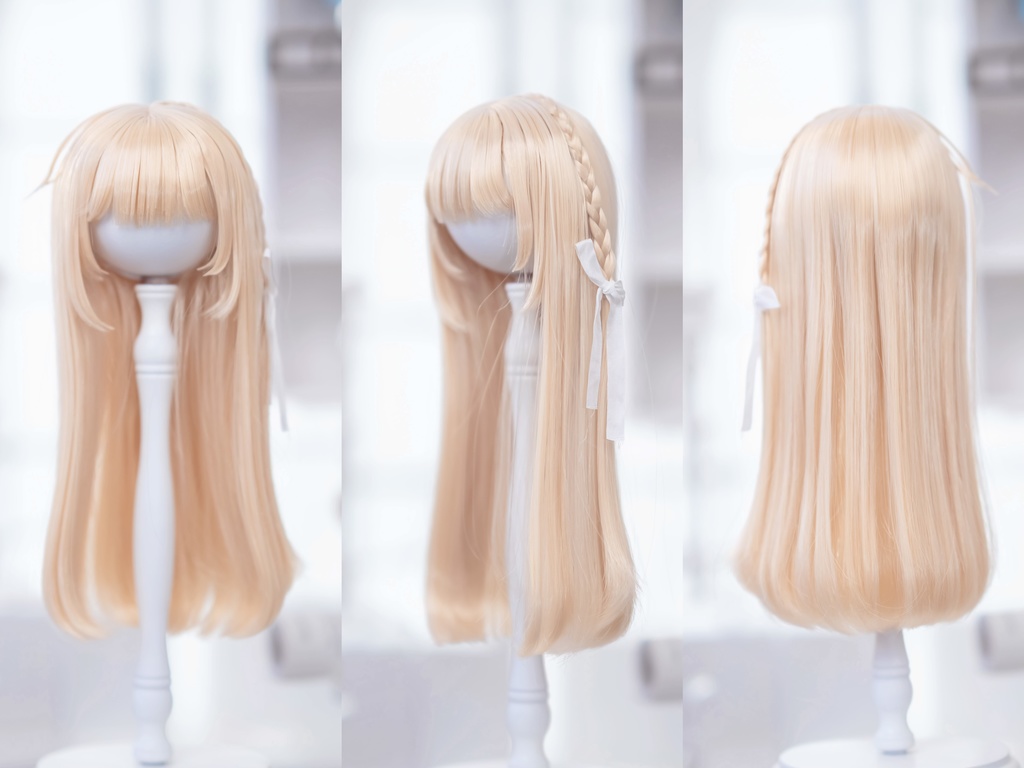 *受注* (3月通販会)【8-9inch 造形ウィッグ】「委員長三つ編みロング」