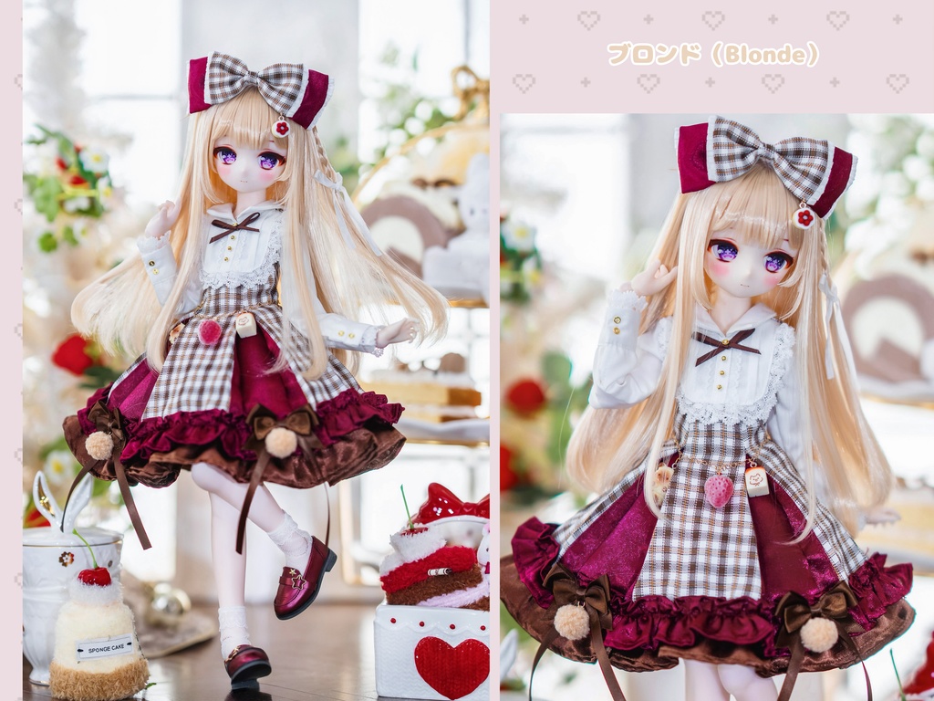 *受注* (3月通販会)【8-9inch 造形ウィッグ】「委員長三つ編みロング」