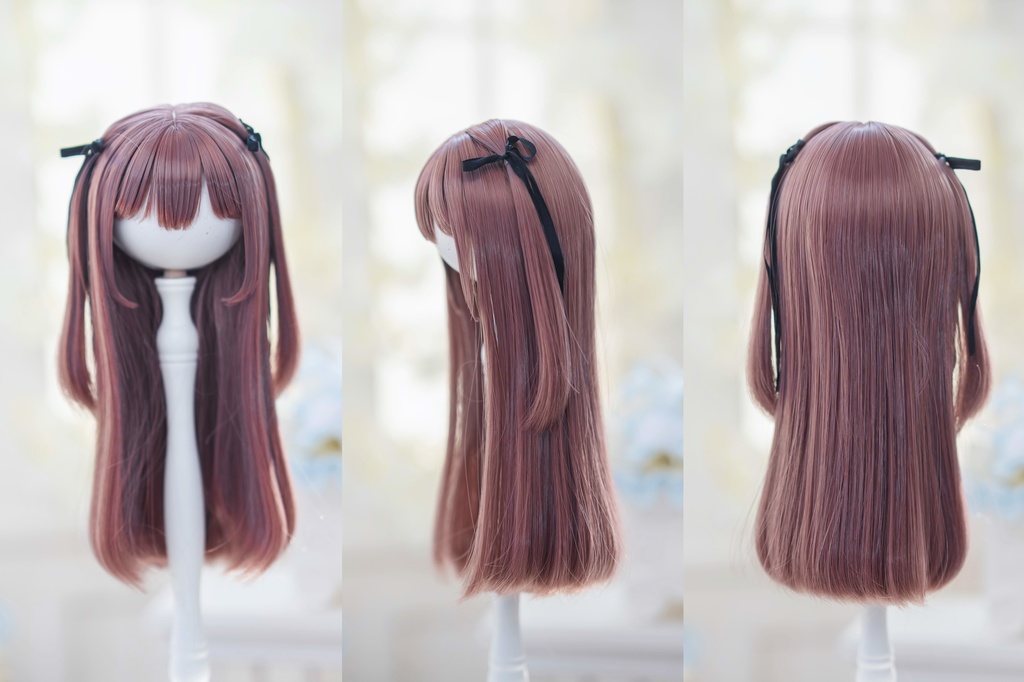 (4月通販会) 【8-9inch 造形ウィッグ】「真面目ちゃんツーサイドアップ」