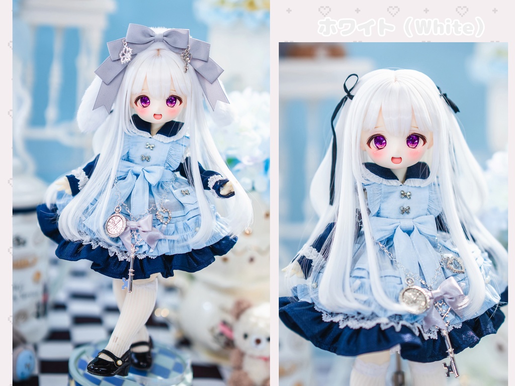 (4月通販会) 【7-8inch 造形ウィッグ】「真面目ちゃんツーサイドアップ」