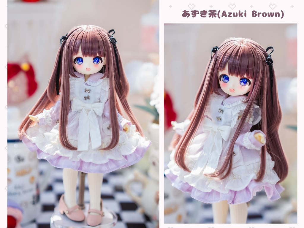 (4月通販会) 【7-8inch 造形ウィッグ】「真面目ちゃんツーサイドアップ」