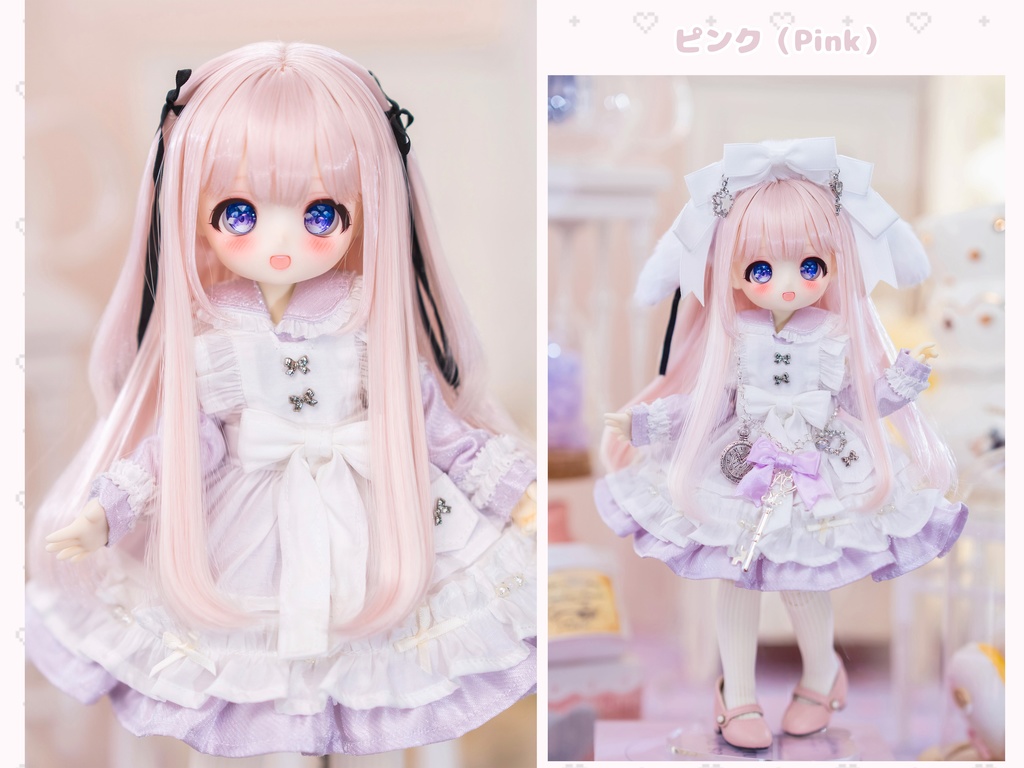 (4月通販会) 【7-8inch 造形ウィッグ】「真面目ちゃんツーサイドアップ」