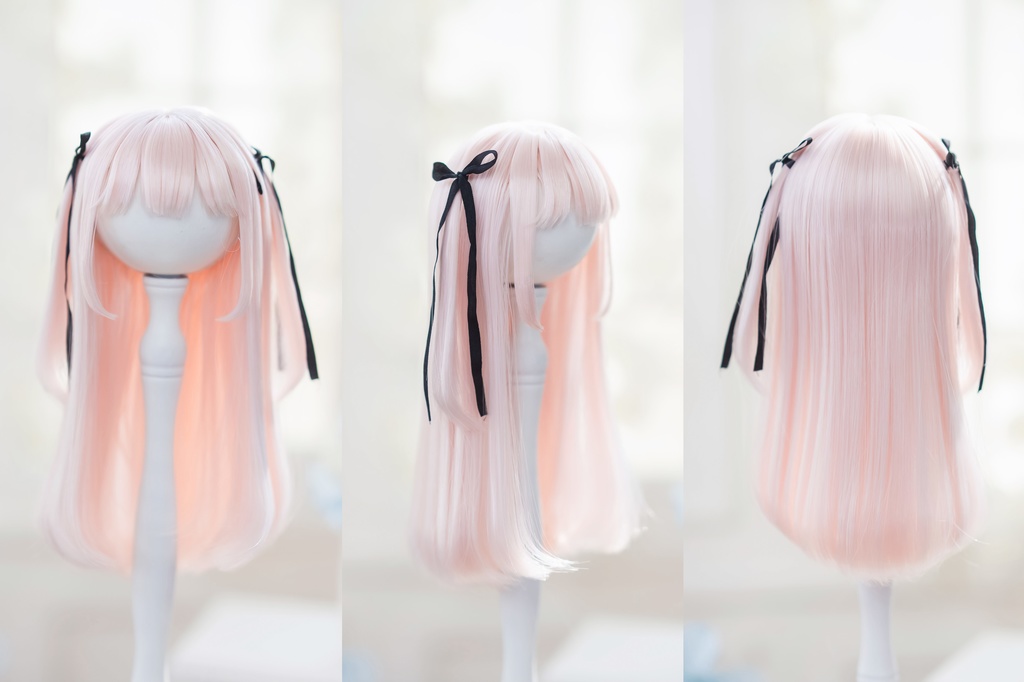 (4月通販会) 【7-8inch 造形ウィッグ】「真面目ちゃんツーサイドアップ」