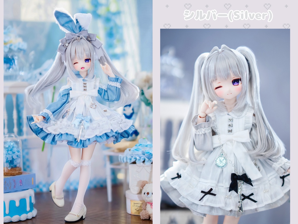 (4月通販会) 【8-9inch 造形ウィッグ】「おっとり系ツインテール」