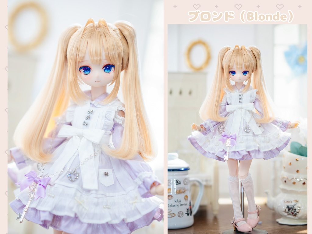 (4月通販会) 【8-9inch 造形ウィッグ】「おっとり系ツインテール」