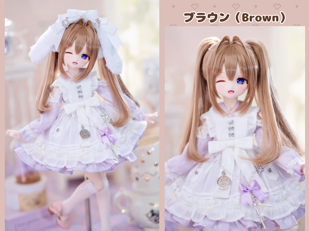 (4月通販会) 【8-9inch 造形ウィッグ】「おっとり系ツインテール」