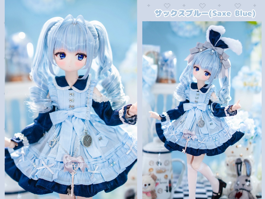 (4月通販会) 【8-9inch 造形ウィッグ】「インテーク縦ロールツインテール」