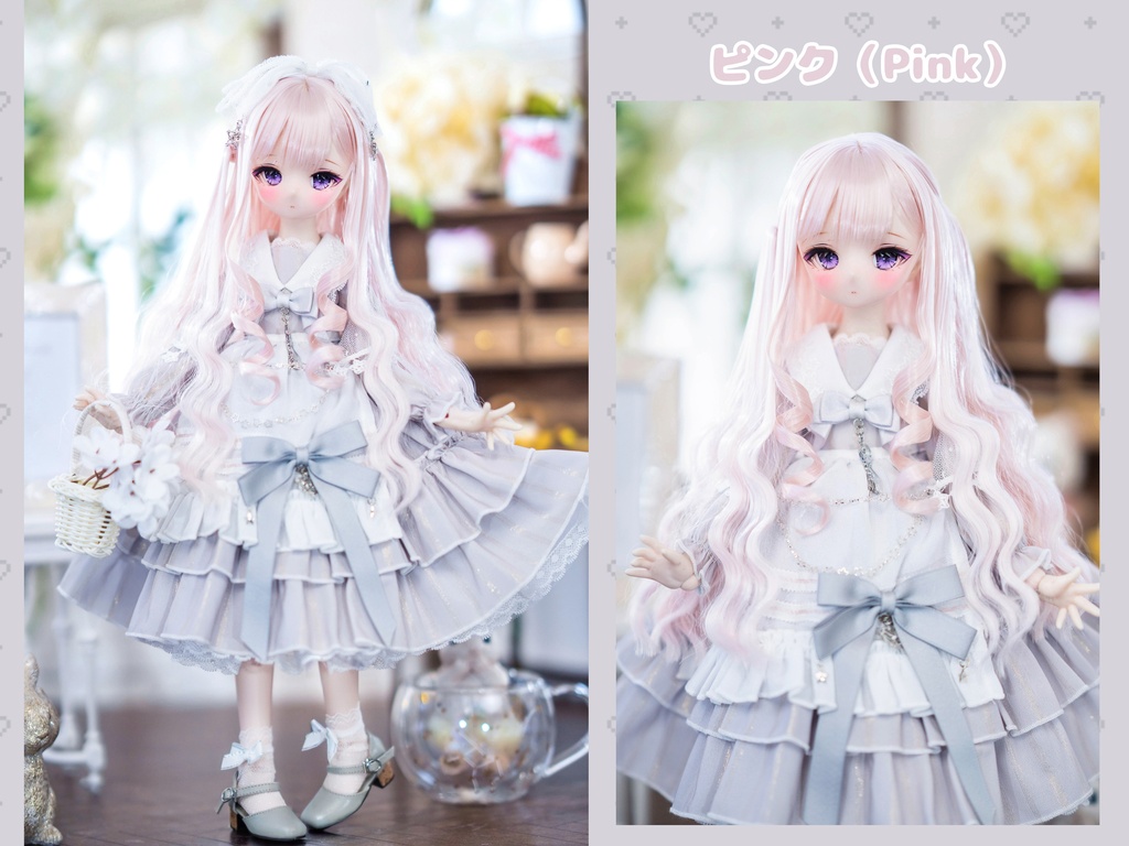 *受注*(7月通販会)【8-9inch 造形ウィッグ】「お嬢様風ツーサイドアップ」