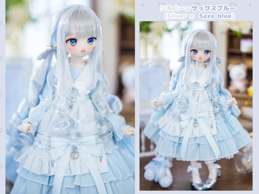 *受注*(7月通販会)【8-9inch 造形ウィッグ】「メッシュ縦ロールローツイン」