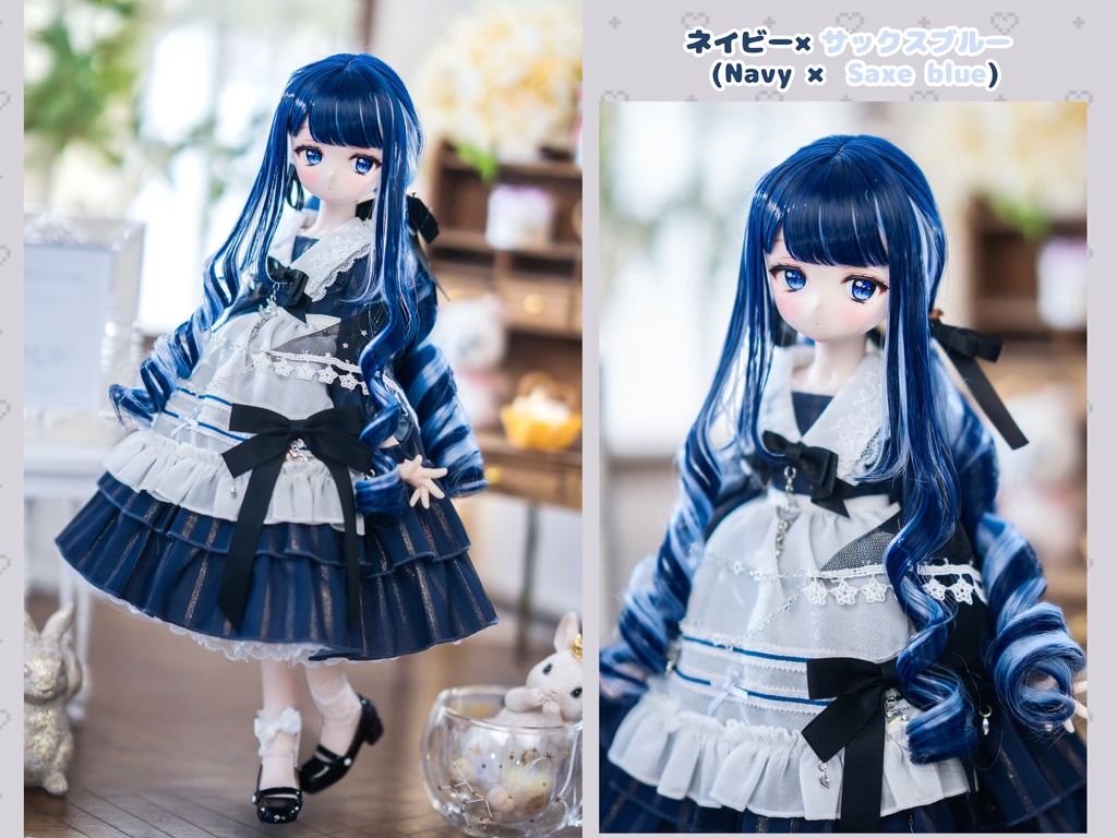 *受注*(7月通販会)【8-9inch 造形ウィッグ】「メッシュ縦ロールローツイン」