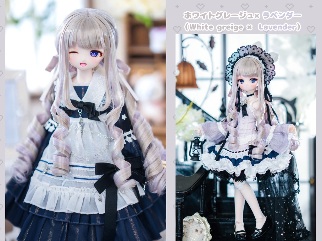 *受注*(7月通販会)【8-9inch 造形ウィッグ】「メッシュ縦ロールローツイン」