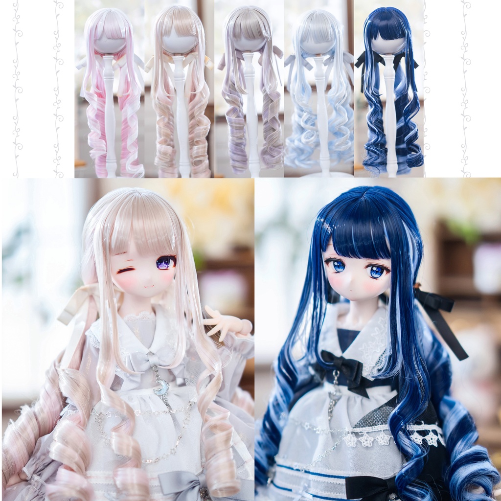 *受注*（7月通販会）【8-9inch 造形ウィッグ】「メッシュ縦ロールローツイン」