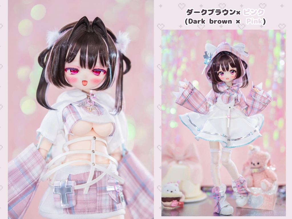 *受注*(7月通販会)【8-9inch 造形ウィッグ】「ちび妹ツーサイドアップ」