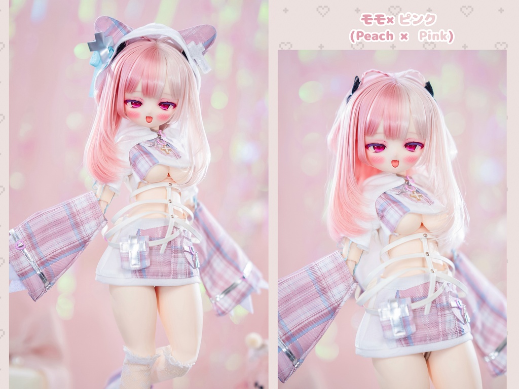 *受注*(7月通販会)【8-9inch 造形ウィッグ】「ツートーンねこみみセミロング」