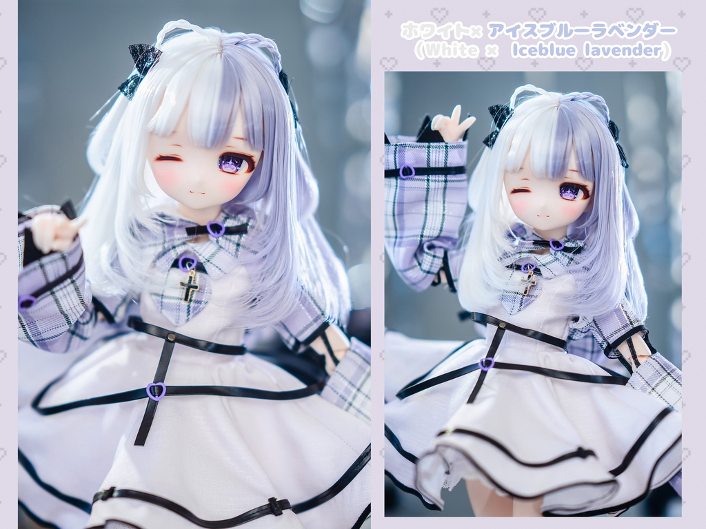 *受注*(7月通販会)【8-9inch 造形ウィッグ】「ツートーンねこみみセミロング」