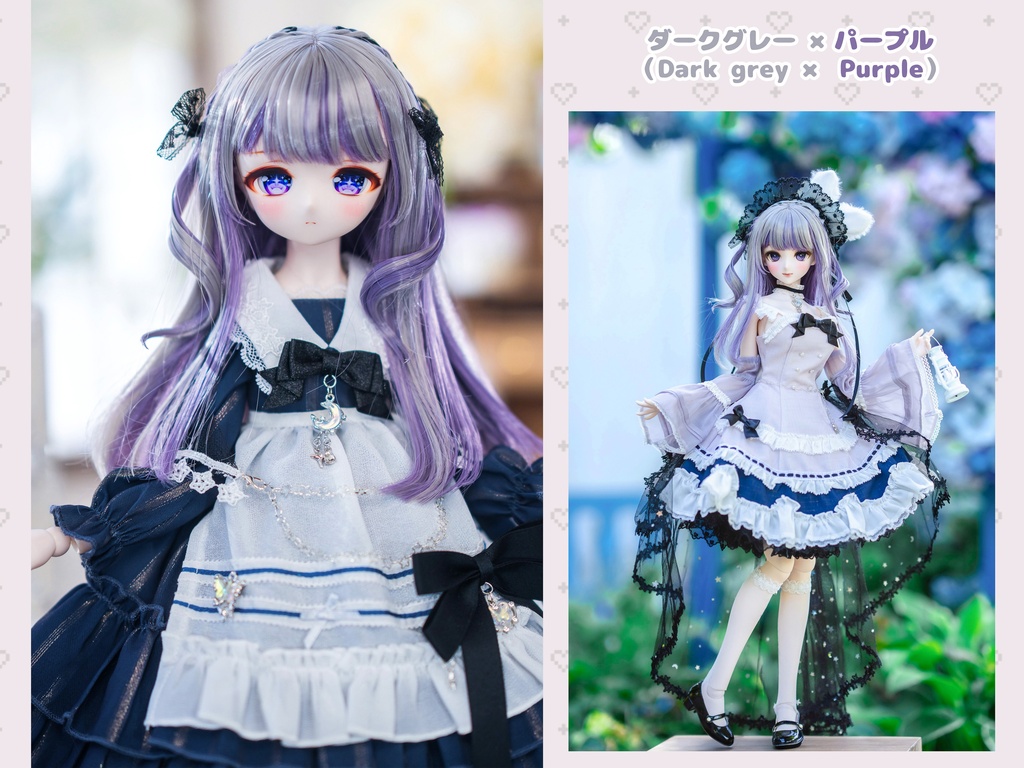 *受注*(7月通販会)【8-9inch 造形ウィッグ】「インナーカラー三つ編みカチューシャヘア」