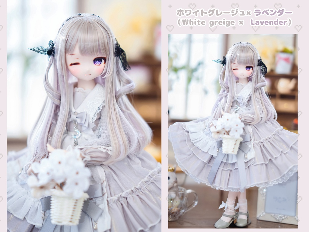 *受注*(7月通販会)【8-9inch 造形ウィッグ】「インナーカラー三つ編みカチューシャヘア」