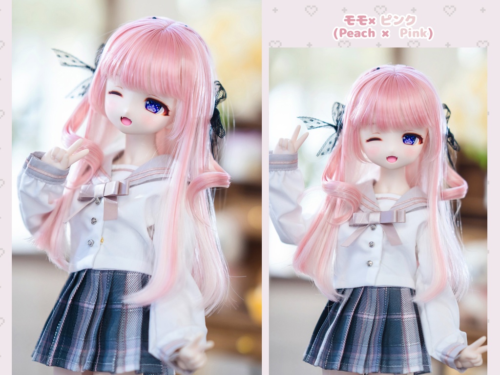 *受注*(7月通販会)【8-9inch 造形ウィッグ】「インナーカラー三つ編みカチューシャヘア」