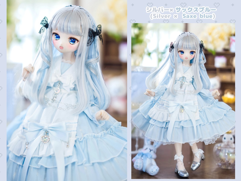 *受注*(7月通販会)【8-9inch 造形ウィッグ】「インナーカラー三つ編みカチューシャヘア」