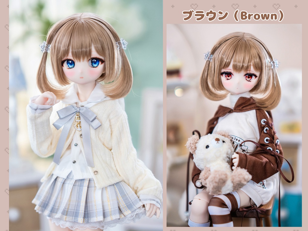 *受注*(9月通販会)【8-9inch 造形ウィッグ】「ゆるゆるツーサイドアップ」