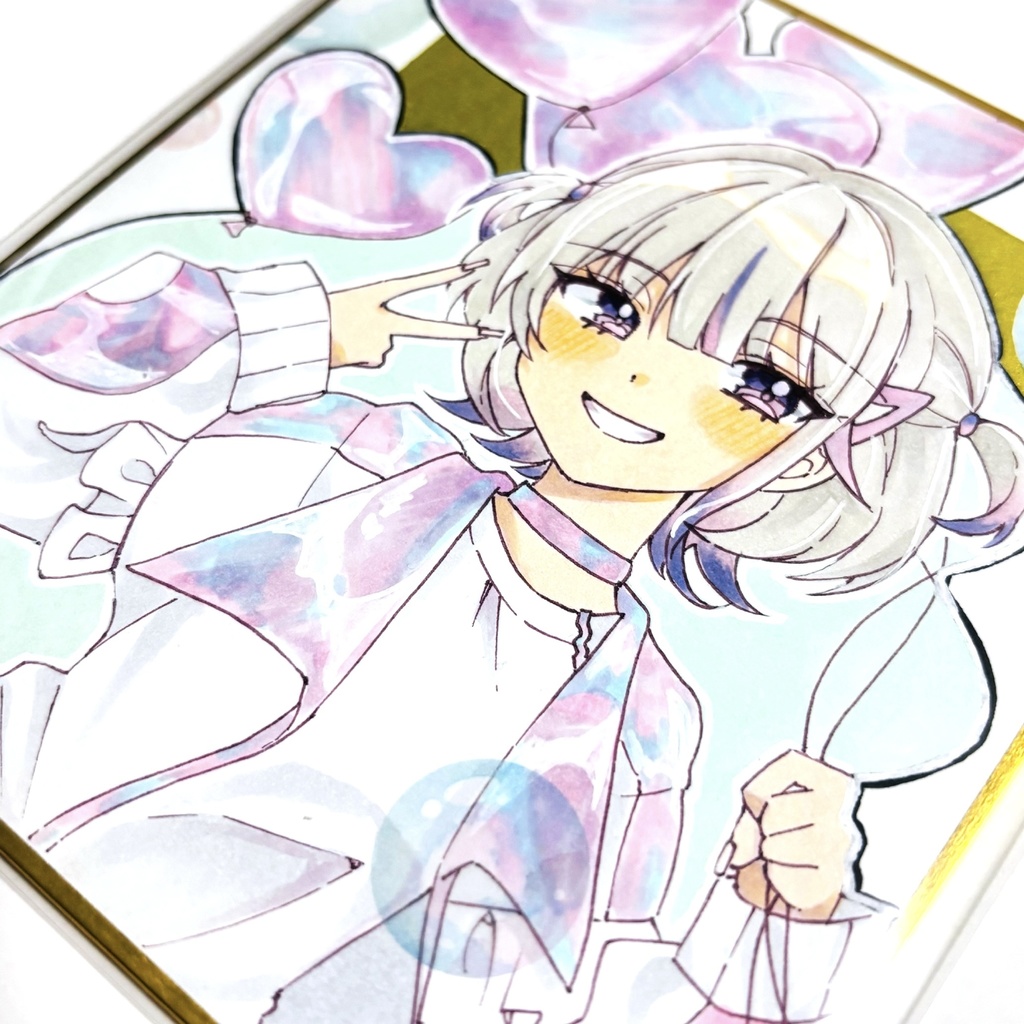 【C106/ホロクル10th】轟はじめ 一点物小色紙