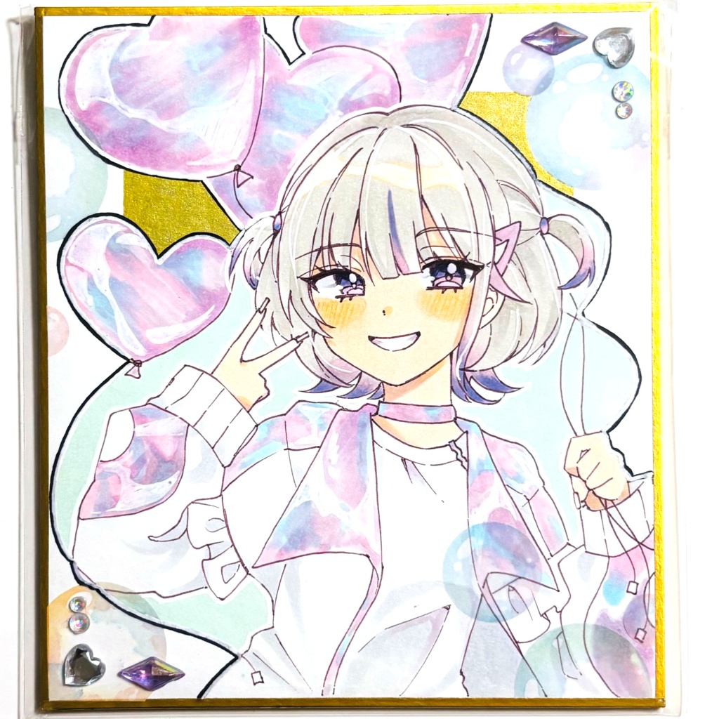 【C106/ホロクル10th】轟はじめ 一点物小色紙