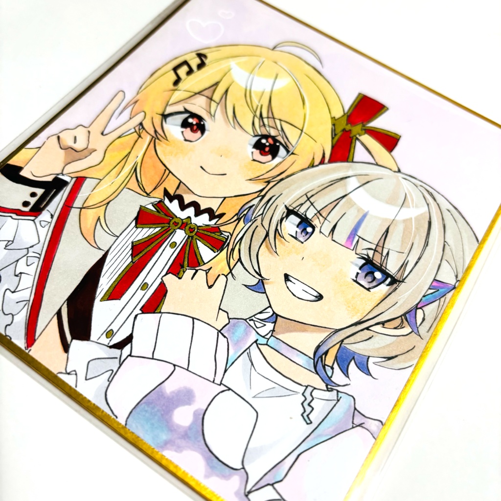 【C106/ホロクル10th】かなはじ 一点物小色紙