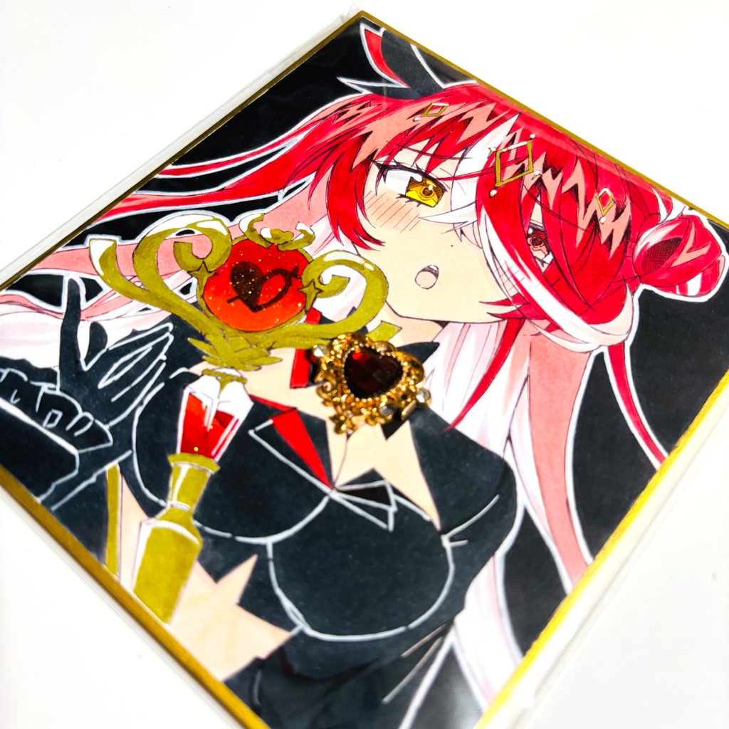 【C106/ホロクル10th】魔法少女ホロウィッチ! 宝鐘マリン 一点物小色紙