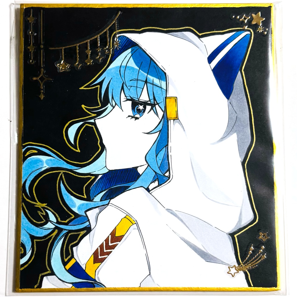 【C106/ホロクル10th】星街すいせい 制服衣装 一点物小色紙