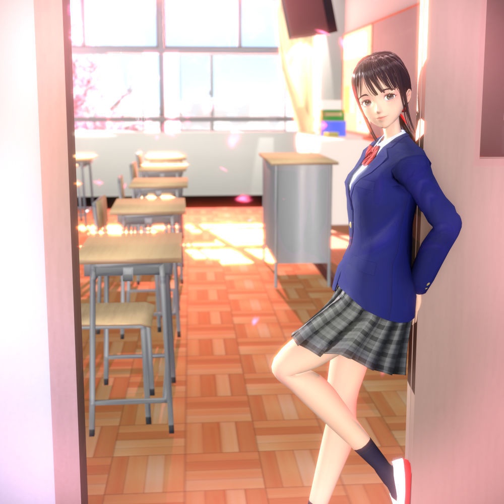 教室にいる、とある女の子。