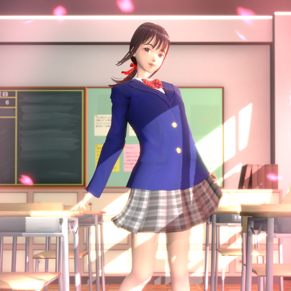 教室にいる、とある女の子。