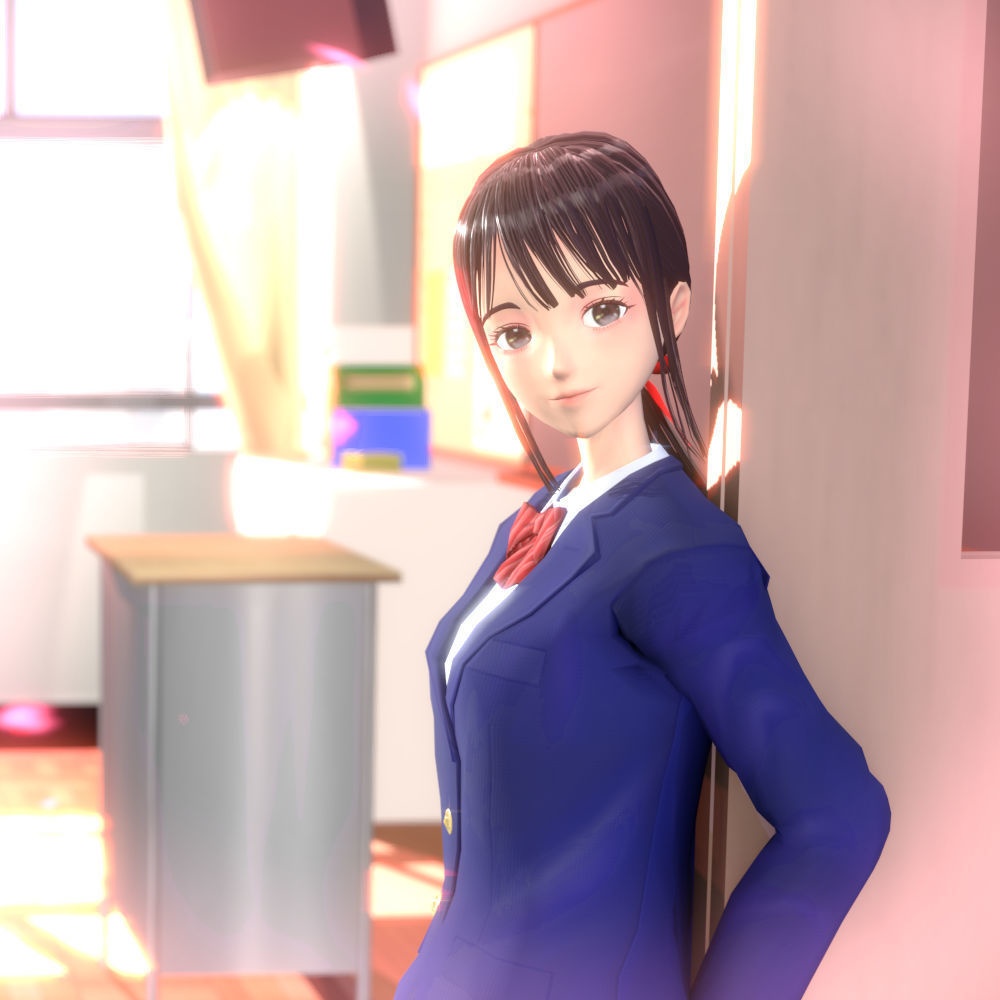 教室にいる、とある女の子。