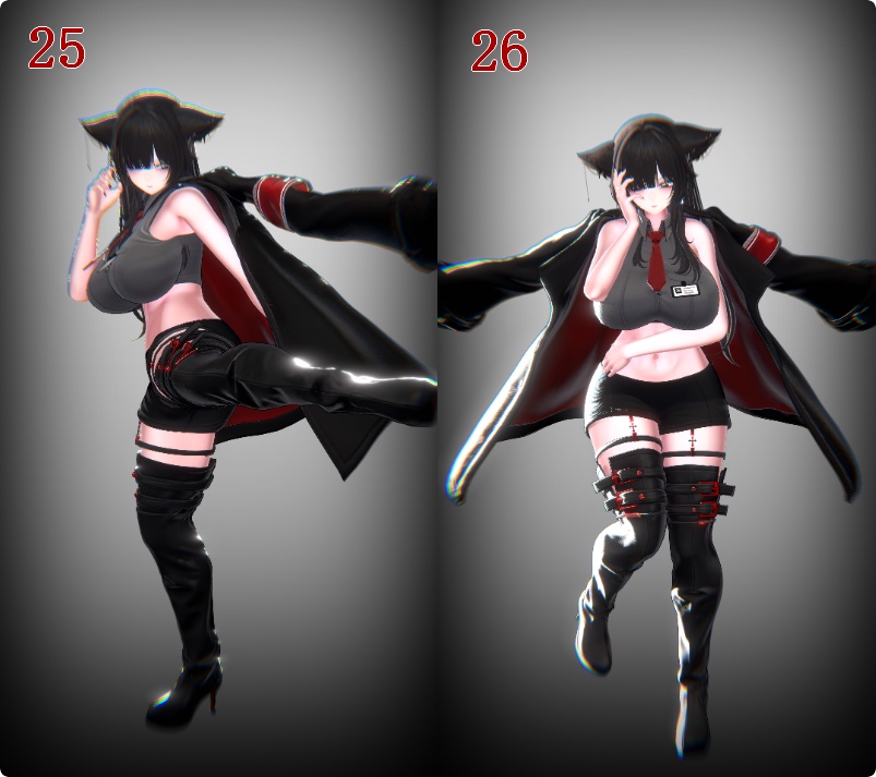 【VRC・Unity撮影向けポーズ集】~Chouettepose~ Ver.2 14種