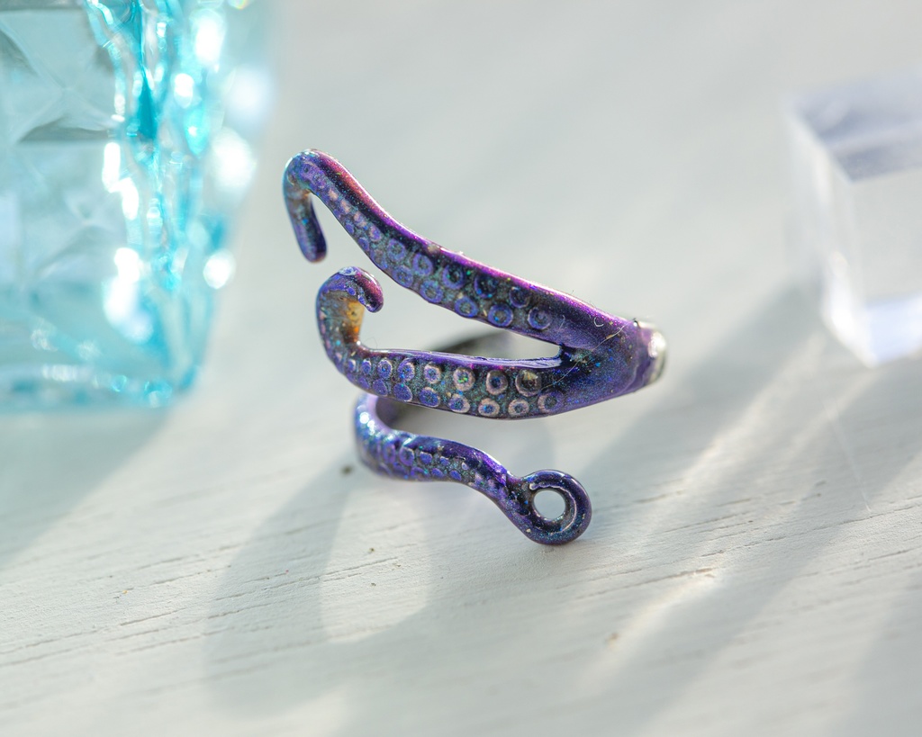 ツイステ オクタヴィネル寮 アズール リーチ兄弟 イメージリング(夜行タイプ。チャームなし)