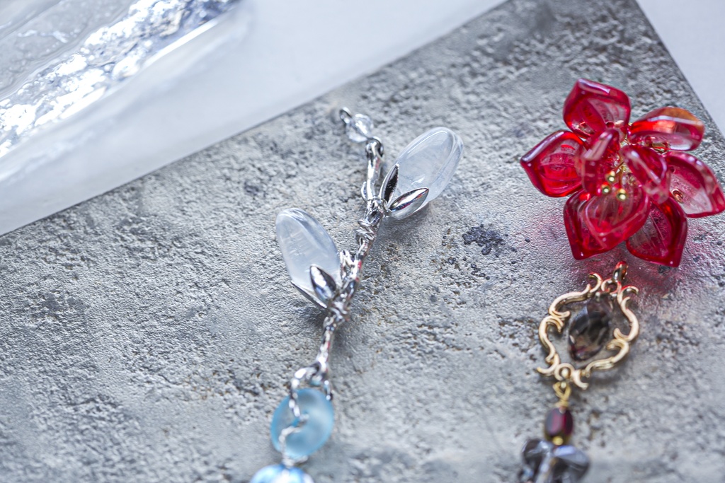 MDZS 忘羨イメージ 蓮 木蓮 の片耳用耳飾り