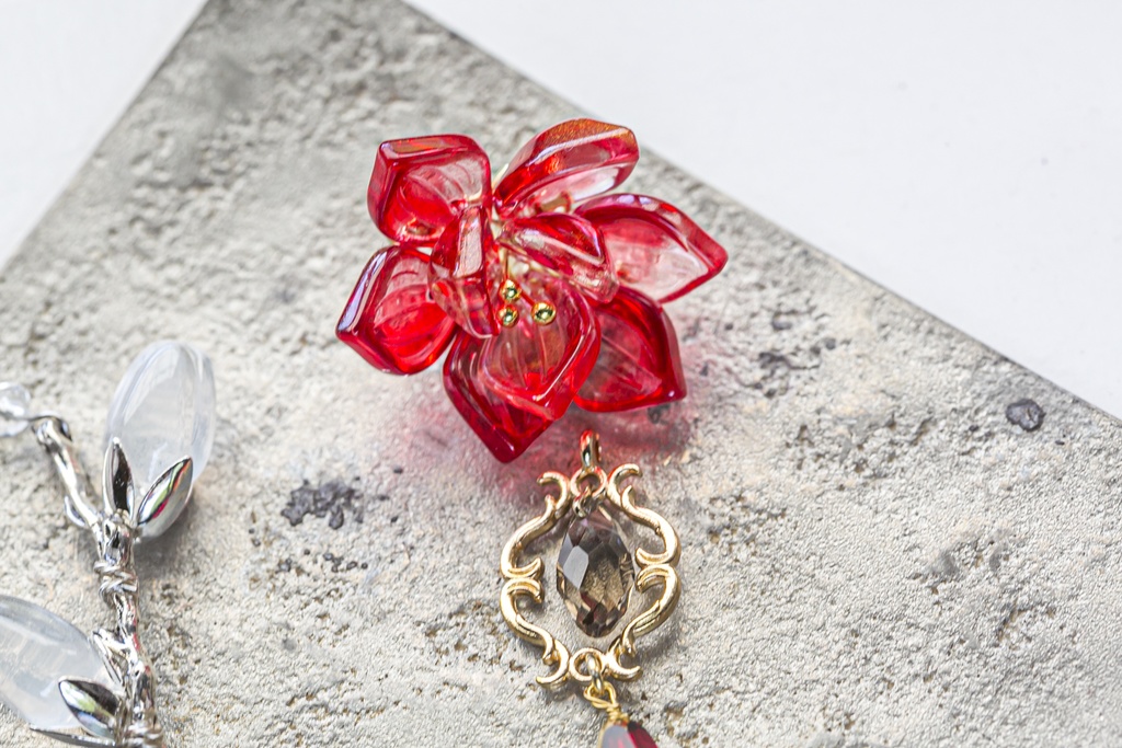 MDZS 忘羨イメージ 蓮 木蓮 の片耳用耳飾り