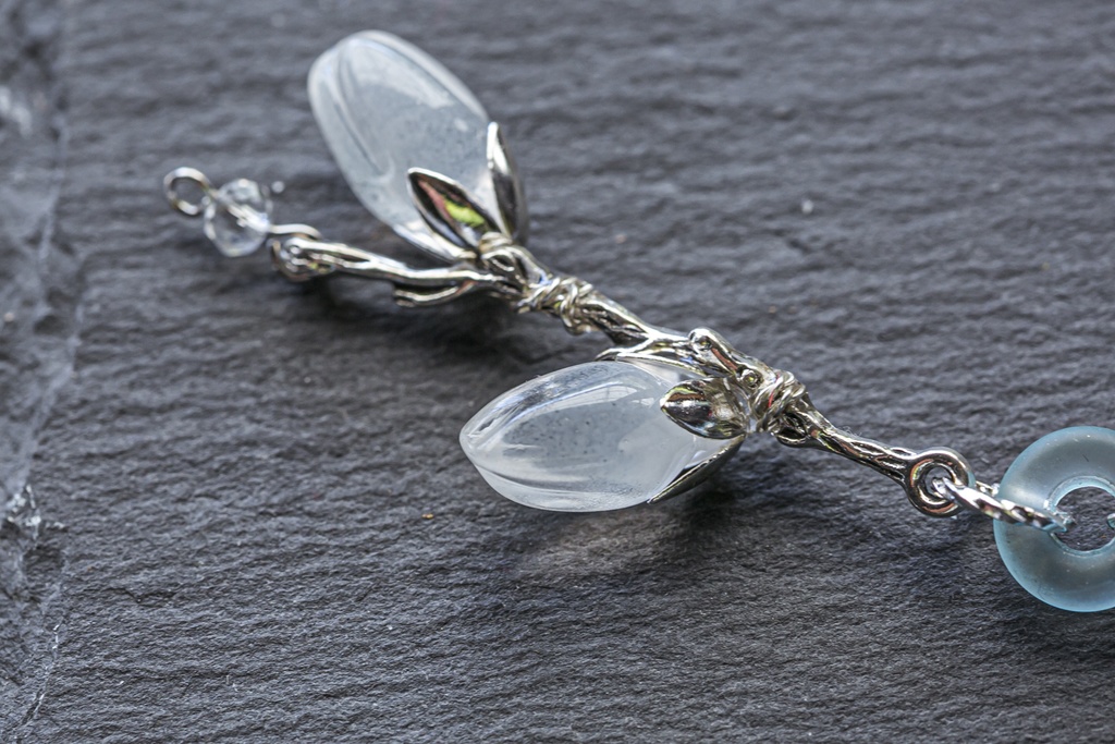 MDZS 忘羨イメージ 蓮 木蓮 の片耳用耳飾り