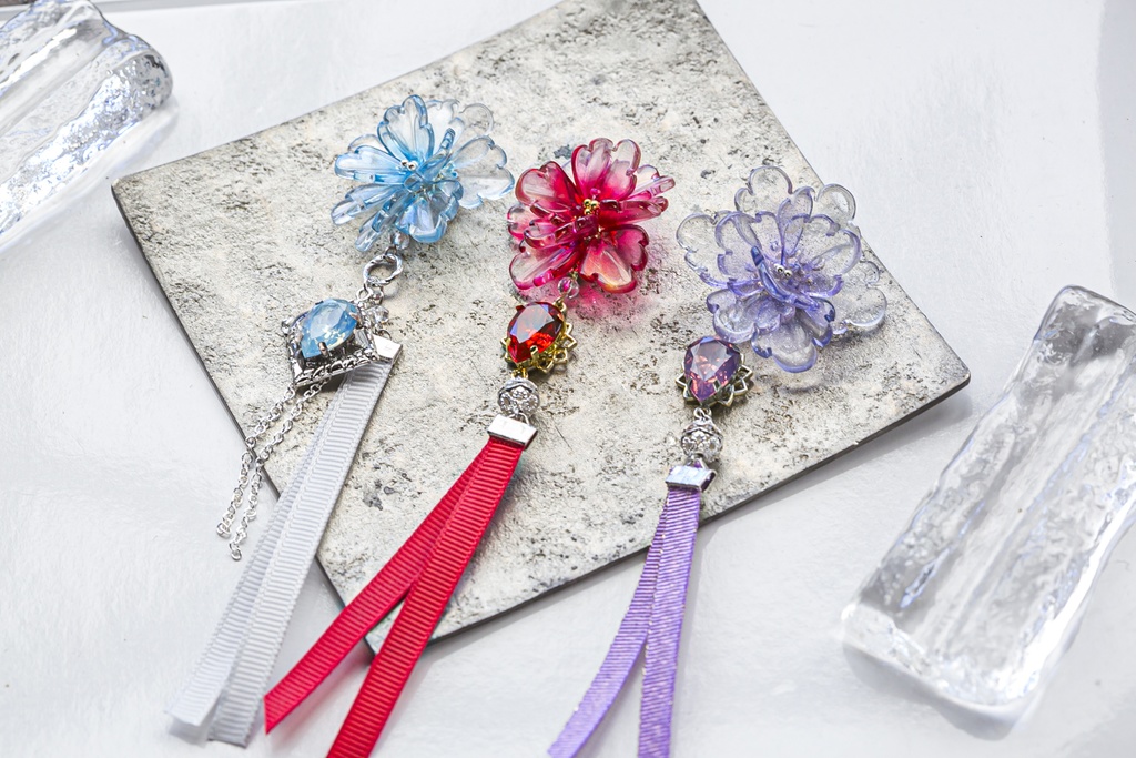 MDZS 魏嬰 藍湛 江澄 イメージ片耳用耳飾り