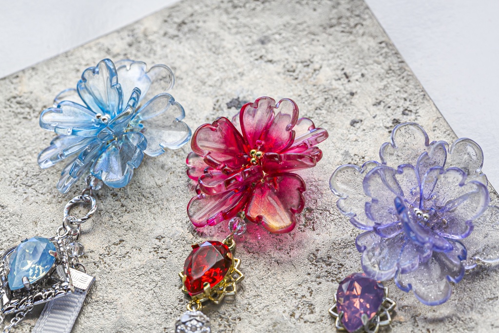 MDZS 魏嬰 藍湛 江澄 イメージ片耳用耳飾り