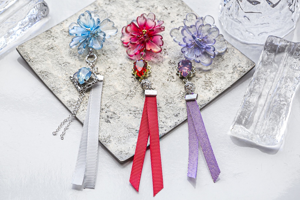 MDZS 魏嬰 藍湛 江澄 イメージ片耳用耳飾り