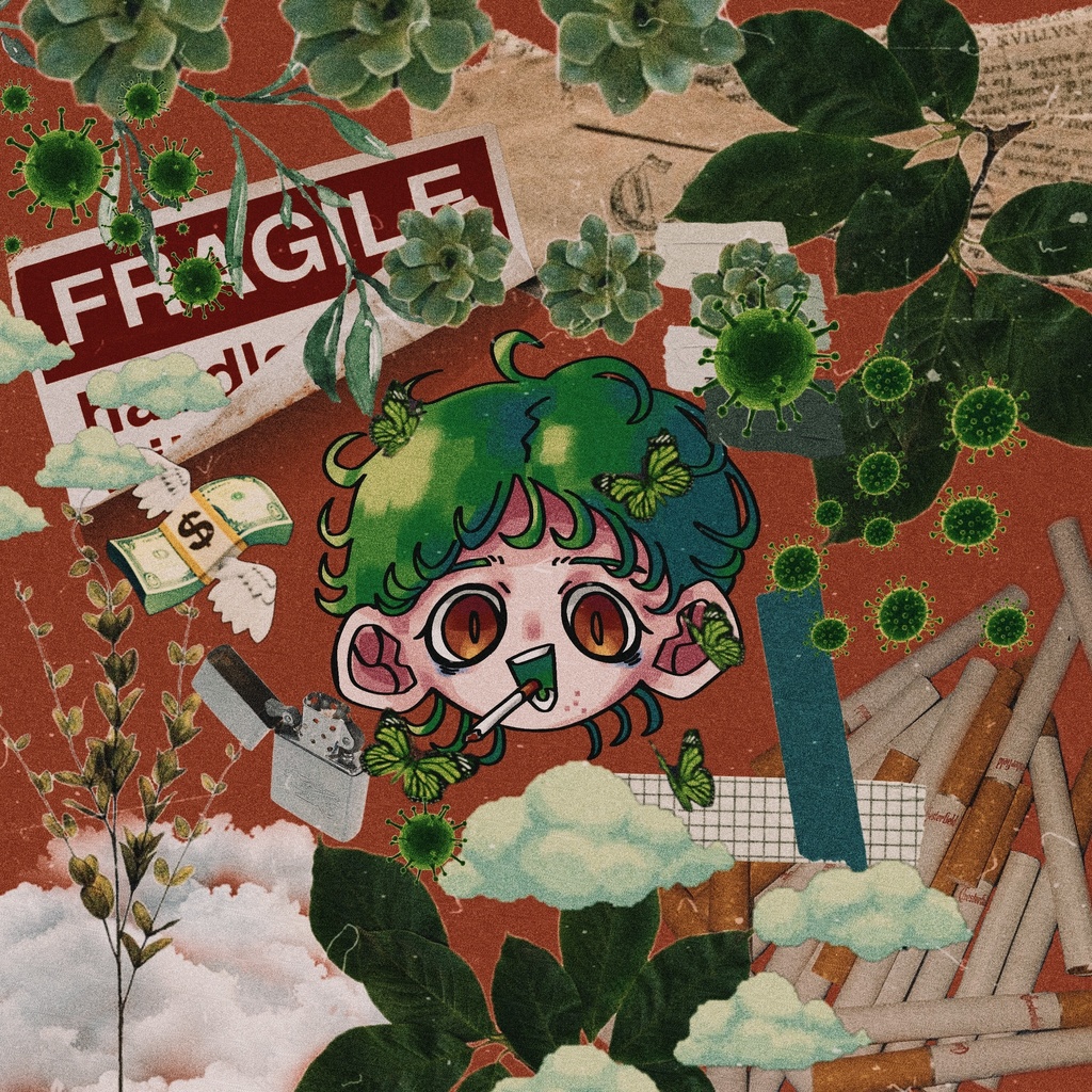 ヤニヤニ缶バッジ🚬🦠