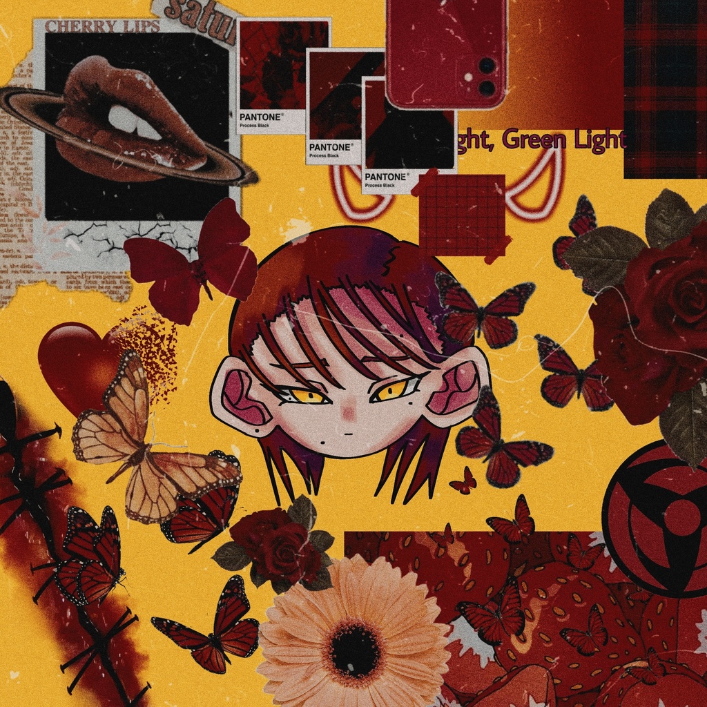 ホクロ缶バッジ🌶🍷