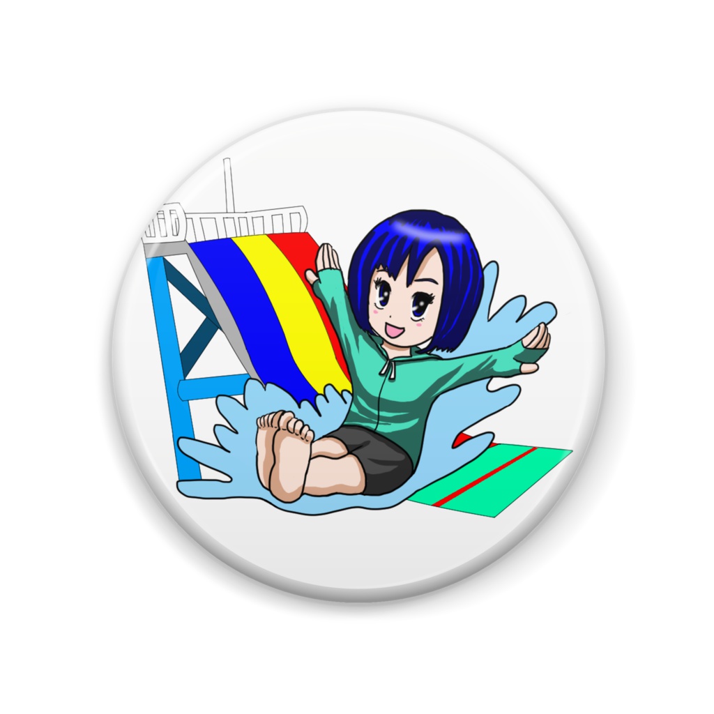 スライダー娘ミニキャラバッジ