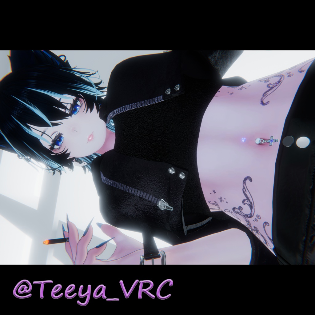 【Cross_bodypierced】3アバター対応【#T_silveri】