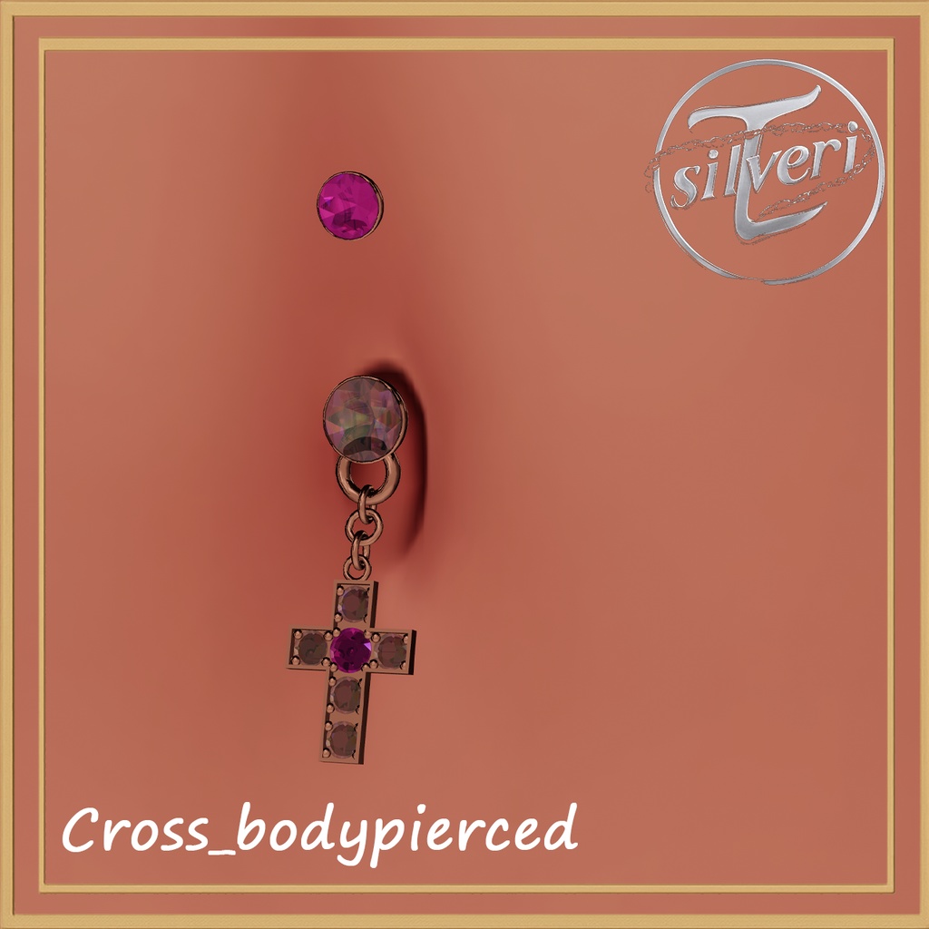 【Cross_bodypierced】3アバター対応【#T_silveri】