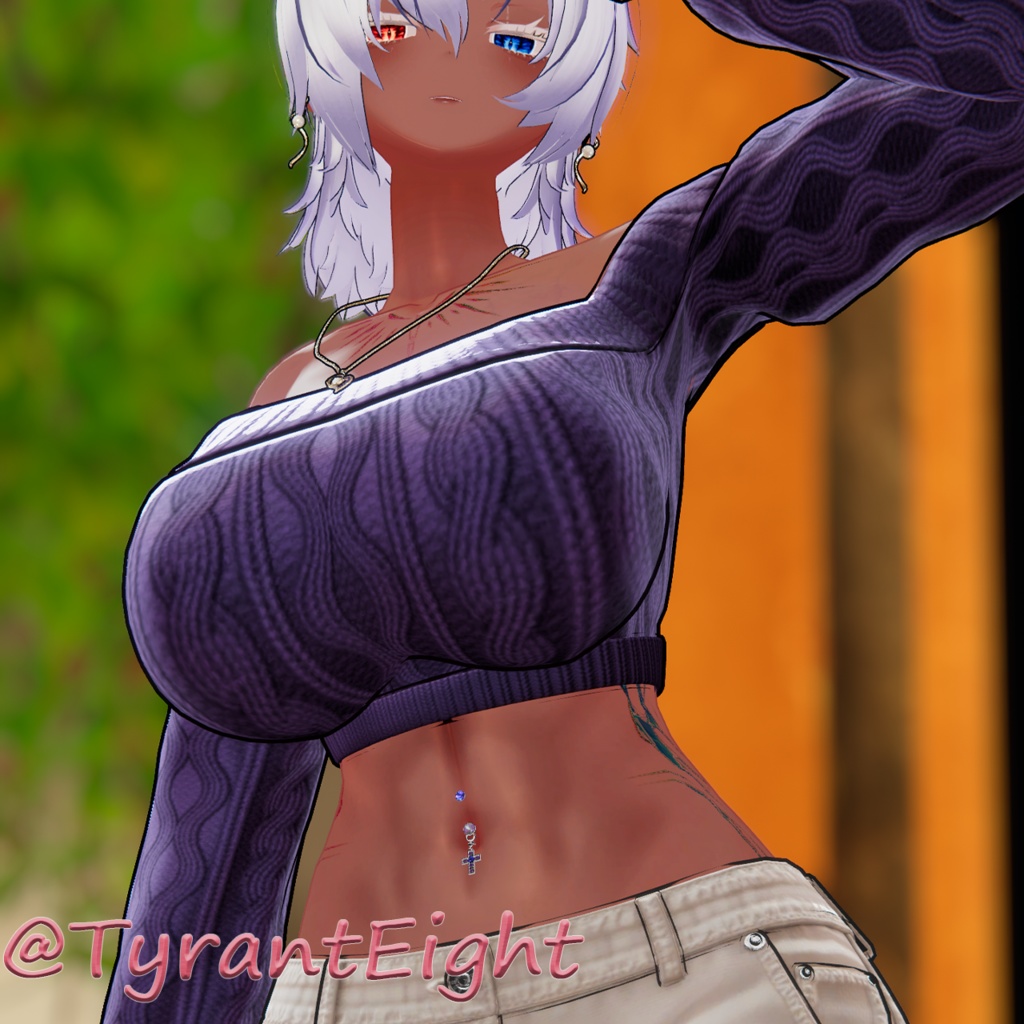 【Cross_bodypierced】3アバター対応【#T_silveri】